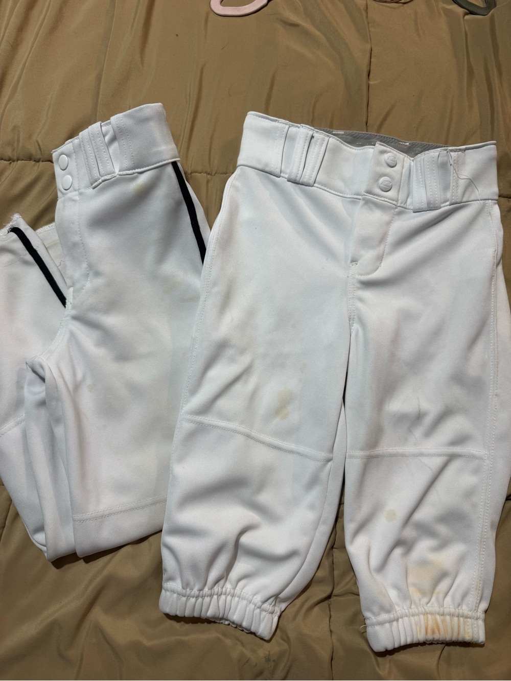 White Kids Baseball Champro Pants